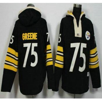 Men's Pittsburgh Steelers #75 Joe Greene Black Retired Player 2015 NFL Hoodie