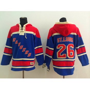 Old Time Hockey New York Rangers #26 Martin St. Louis Light Blue Hoodie