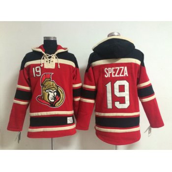 Old Time Hockey Ottawa Senators #19 Jason Spezza Red Hoodie