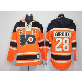 Old Time Hockey Philadelphia Flyers #28 Claude Giroux 2012 Winter Classic Orange Hoodie