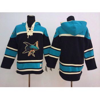 Old Time Hockey San Jose Sharks Blank Black Hoodie