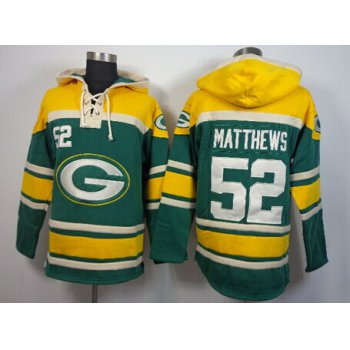 Green Bay Packers #52 Clay Matthews 2014 Green Hoodie