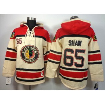Old Time Hockey Chicago Blackhawks #65 Andrew Shaw Cream Hoodie