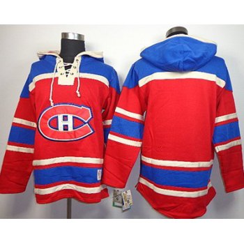 Old Time Hockey Montreal Canadiens Blank Red Hoodie
