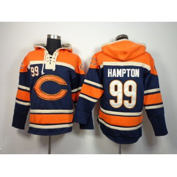Chicago Bears #99 Dan Hampton 2014 Blue Hoodie