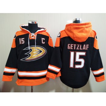 Men's Hockey Anaheim Ducks #15 Ryan Getzlaf Black Hoodie