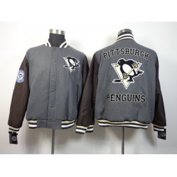 Pittsburgh Penguins Blank Gray Jacket