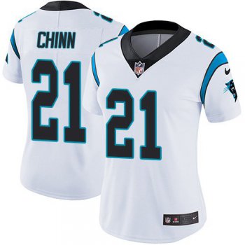 Nike Carolina Panthers #21 Jeremy Chinn White Women's Stitched NFL Vapor Untouchable Limited Jersey