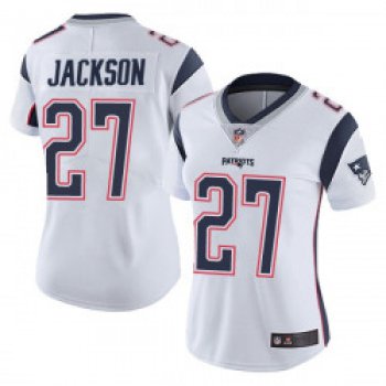 Women's New England Patriots #27 J.C. Jackson Limited Vapor Untouchable White Jersey