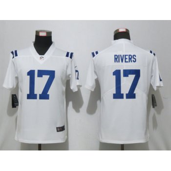 Women's Indianapolis Colts #17 Philip Rivers White 2020 Vapor Untouchable Stitched NFL Nike Limited Jersey