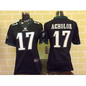 Women's Philadelphia Eagles #17 Nelson Agholor Black Alternate NFL Nike Game Jersey
