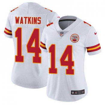 Nike Chiefs #14 Sammy Watkins White Women's Stitched NFL Vapor Untouchable Limited Jersey