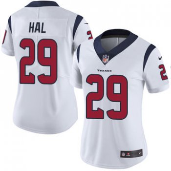 Women's Nike Houston Texans #29 Andre Hal White Stitched NFL Vapor Untouchable Limited Jersey