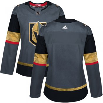 Adidas Vegas Golden Knights Blank Grey Home Authentic Women's Stitched NHL Jersey