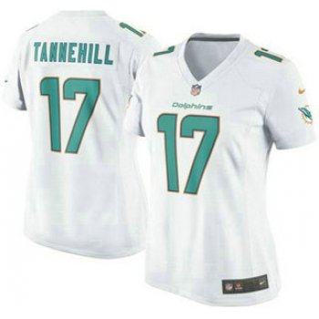 Women's Miami Dolphins #17 Ryan Tannehill White Road NFL Nike Game Jersey