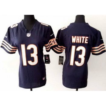 Women's Chicago Bears #13 Kevin White Nike Navy Blue Game Jersey