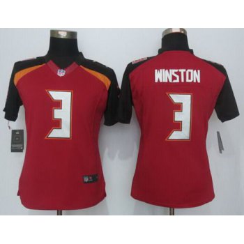 Women's Tampa Bay Buccaneers #3 Jameis Winston Nike Red Limited Jersey
