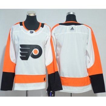 Adidas Philadelphia Flyers Blank White Road Authentic Women's Stitched NHL Jersey