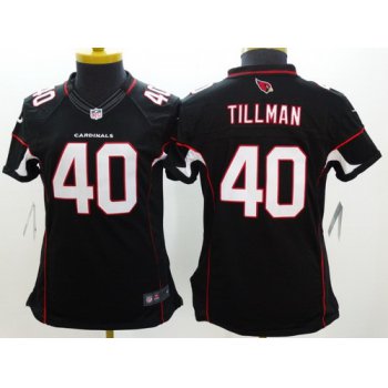 Nike Arizona Cardinals #40 Pat Tillman Black Limited Womens Jersey