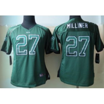 Nike New York Jets #27 Dee Milliner Drift Fashion Green Womens Jersey