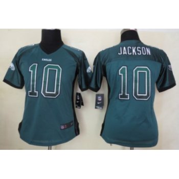Nike Philadelphia Eagles #10 DeSean Jackson Drift Fashion Green Womens Jersey