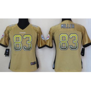 Nike Pittsburgh Steelers #83 Heath Miller Drift Fashion Yellow Womens Jersey