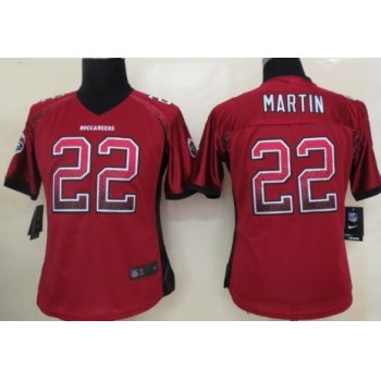 Nike Tampa Bay Buccaneers #22 Doug Martin Drift Fashion Red Womens Jersey