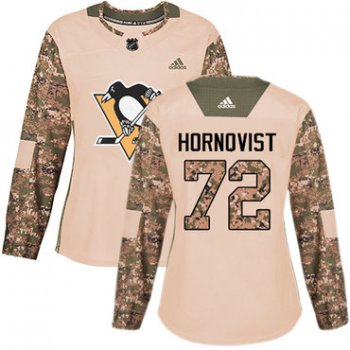 Adidas Pittsburgh Penguins #72 Patric Hornqvist Camo Authentic 2017 Veterans Day Women's Stitched NHL Jersey