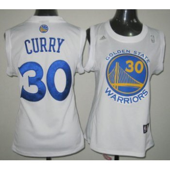 Golden State Warriors #30 Stephen Curry White Womens Jersey