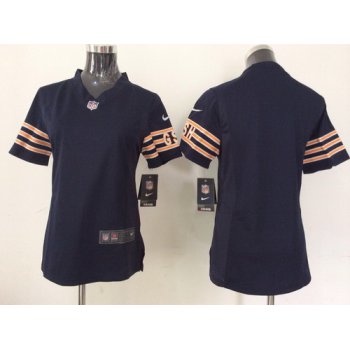 Nike Chicago Bears Blank Blue Game Womens Jersey