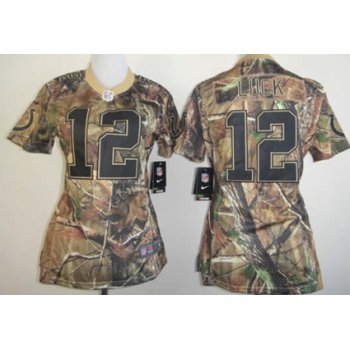 Nike Indianapolis Colts #12 Andrew Luck Realtree Camo Womens Jersey