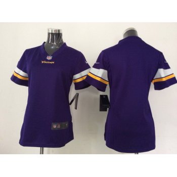Nike Minnesota Vikings Blank 2013 Purple Game Womens Jersey