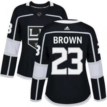 Adidas Los Angeles Kings #23 Dustin Brown Black Home Authentic Women's Stitched NHL Jersey
