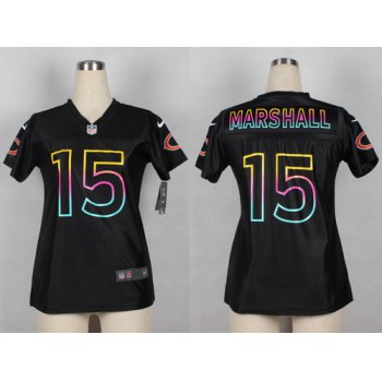 Nike Chicago Bears #15 Brandon Marshall Pro Line Black Fashion Womens Jersey