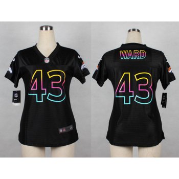 Nike Denver Broncos #43 T.J. Ward Pro Line Black Fashion Womens Jersey