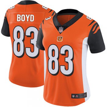 Nike Bengals #83 Tyler Boyd Orange Alternate Women's Stitched NFL Vapor Untouchable Limited Jersey