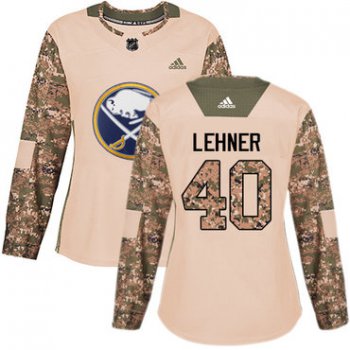 Adidas Buffalo Sabres #40 Robin Lehner Camo Authentic 2017 Veterans Day Women's Stitched NHL Jersey