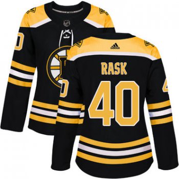 Adidas Boston Bruins #40 Tuukka Rask Black Home Authentic Women's Stitched NHL Jersey