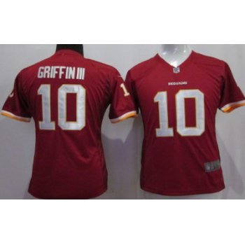 Nike Washington Redskins #10 Robert Griffin III Red Game Womens Jersey