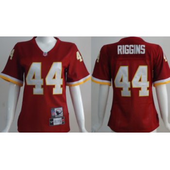 Washington Redskins #44 John Riggins Red Throwback Womens Jersey