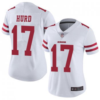 49ers #17 Jalen Hurd White Women's Stitched Football Vapor Untouchable Limited Jersey