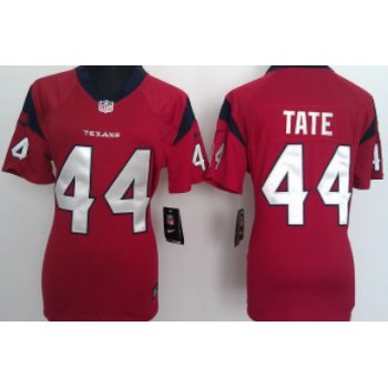 Nike Houston Texans #44 Ben Tate Red Game Womens Jersey