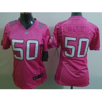 Nike Kansas City Chiefs #50 Justin Houston Pink Love Womens Jersey