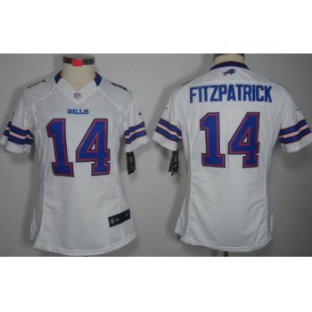 Nike Buffalo Bills #14 Ryan Fitzpatrick White Limited Womens Jersey