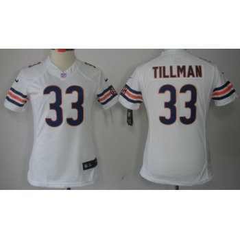 Nike Chicago Bears #33 Charles Tillman White Limited Womens Jersey
