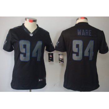 Nike Dallas Cowboys #94 DeMarcus Ware Black Impact Limited Womens Jersey