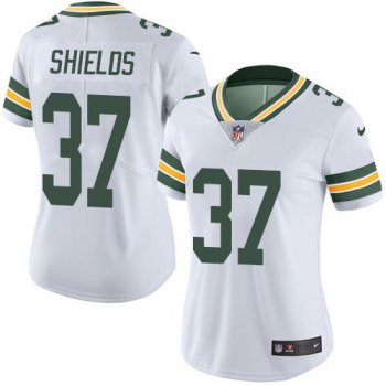 Nike Packers #37 Sam Shields White Women's Stitched NFL Limited Rush Jersey