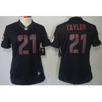 Nike Washington Redskins #21 Sean Taylor Black Impact Limited Womens Jersey