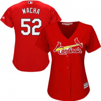 Cardinals #52 Michael Wacha Red Alternate Women's Stitched Baseball Jersey
