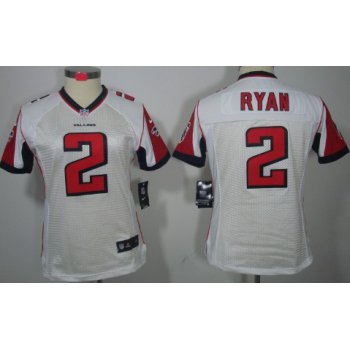 Nike Atlanta Falcons #2 Matt Ryan White Limited Womens Jersey